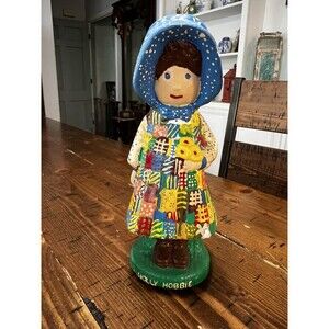 Vintage Holly Hobbie Figurine , Hand painted , Kitsch , 1976, Granny core